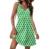 imageXIEERDUO Summer Dresses for Women 2025 Casual Classy Dress V Neck Swimsuit Coverups Fashion ClothingGreen Plaid