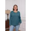 imageXIEERDUO Sweater for Women Long Sleeve Henley Shirts Tunic Tops to Wear with Leggings crew neck Sweaters Trendy 2024Navy
