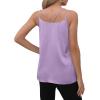imageXIEERDUO V Neck Tank Tops for Women Silk Satin Summer Sleeveless Camisole S2XL