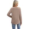 imageXIEERDUO Boho Tops for Women Blouses Dressy Casual V Neck Long Sleeve Shirts Fall Outfits Trendy Vacation ClothesKhaki