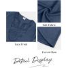 imageXIEERDUO Boho Tops for Women Blouses Dressy Casual V Neck Long Sleeve Shirts Fall Outfits Trendy Vacation ClothesNavy