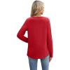 imageXIEERDUO Boho Tops for Women Blouses Dressy Casual V Neck Long Sleeve Shirts Fall Outfits Trendy Vacation ClothesRed
