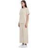 imageXIEERDUO Womens 2 Piece Outfits For Women Loose Pajamas Pullover Tops And Wide Leg Pants Lounge Sets Tracksuit Sweatsuit02apricot