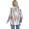 imageXIEERDUO Womens Long Sleeve Tops Color Block Casual Crewneck Tops Tshirt Basic Tee Fall Fashion Clothes Trendy OutfitsPatternedbrown Printed