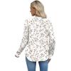 imageXIEERDUO Womens Long Sleeve Tops Color Block Casual Crewneck Tops Tshirt Basic Tee Fall Fashion Clothes Trendy OutfitsPatternedwhite Floral
