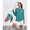 imageXIEERDUO Womens Workout Tops Long Sleeve Quick Dry UPF 50 Sun Protection Shirts for Hiking Running S3XL04 Aqua
