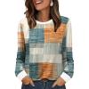 Patterned-orange and Blue Plaid