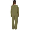 imageXIEERDUO Sweatsuits Women 2 Piece Outfit Matching Lounge Sets Fall Outfits 2025 Fashion Clothing Crewneck Track SuitsGrey Green