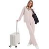 imageXIEERDUO Womens 2 Piece Lounge Sets Full Zip Up Sweatsuit Wide Leg Tracksuit Workout Outfits Fashion Airport WearApricot