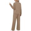 imageXIEERDUO Womens 2 Piece Lounge Sets Full Zip Up Sweatsuit Wide Leg Tracksuit Workout Outfits Fashion Airport WearKhaki