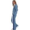 imageXIEERDUO 2 Piece Sets for Women Fall Fashion Must Have Teachers Airport Outfits 2025 Winter Clothing Lounge Sets SweatsuitsDblue