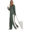 imageXIEERDUO 2 Piece Sets for Women Fall Fashion Must Have Teachers Airport Outfits 2025 Winter Clothing Lounge Sets SweatsuitsEgreen