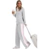 imageXIEERDUO 2 Piece Sets for Women Fall Fashion Must Have Teachers Airport Outfits 2025 Winter Clothing Lounge Sets SweatsuitsFgrey