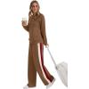imageXIEERDUO 2 Piece Sets for Women Fall Fashion Must Have Teachers Airport Outfits 2025 Winter Clothing Lounge Sets SweatsuitsGcaramel