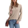 imageXIEERDUO Thermal Long Sleeve Shirts for Women Henley Fall Womens Tops Dressy Casual Winter Clothes S3XlBeige