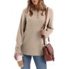 imageXIEERDUO Thermal Long Sleeve Shirts for Women Henley Fall Womens Tops Dressy Casual Winter Clothes S3XlBeige