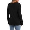 imageXIEERDUO Thermal Long Sleeve Shirts for Women Henley Fall Womens Tops Dressy Casual Winter Clothes S3XlBlack