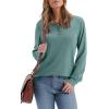 imageXIEERDUO Thermal Long Sleeve Shirts for Women Henley Fall Womens Tops Dressy Casual Winter Clothes S3XlGreyblue