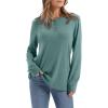 imageXIEERDUO Thermal Long Sleeve Shirts for Women Henley Fall Womens Tops Dressy Casual Winter Clothes S3XlGreyblue