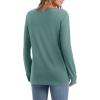 imageXIEERDUO Thermal Long Sleeve Shirts for Women Henley Fall Womens Tops Dressy Casual Winter Clothes S3XlGreyblue