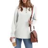 imageXIEERDUO Thermal Long Sleeve Shirts for Women Henley Fall Womens Tops Dressy Casual Winter Clothes S3XlWhite