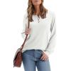 imageXIEERDUO Thermal Long Sleeve Shirts for Women Henley Fall Womens Tops Dressy Casual Winter Clothes S3XlWhite