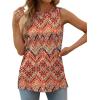 imageXIEERDUO Womens Tank Tops Crewneck Loose Fit Basic Casual Summer Side Split Sleeveless ShirtsEbboho Floral