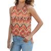 imageXIEERDUO Womens Tank Tops Crewneck Loose Fit Basic Casual Summer Side Split Sleeveless ShirtsEbboho Floral