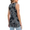 imageXIEERDUO Womens Tank Tops Crewneck Loose Fit Basic Casual Summer Side Split Sleeveless ShirtsEbgrey Tie Dye