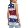 imageXIEERDUO Womens Tank Tops Crewneck Loose Fit Basic Casual Summer Side Split Sleeveless ShirtsEcstar Flag