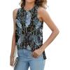 imageXIEERDUO Womens Tank Tops Crewneck Loose Fit Basic Casual Summer Side Split Sleeveless ShirtsGcadetblue