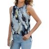 imageXIEERDUO Womens Tank Tops Crewneck Loose Fit Basic Casual Summer Side Split Sleeveless ShirtsHablue Tie Dye