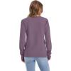 imageWomens Sweaters Fall Fashion 2025 Long Sleeve Button Cuff Soft Knit Pullover Trendy Tops Dressy Casual BlousesPurple