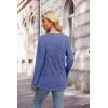 imageXIEERDUO Sweater for Women Winter Clothing Long Sleeve Shirts Fall Fashion Must Haves Comfiest Airport Outfits TrendyDark Blue