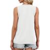 imageXIEERDUO Sweater Vest Women Fall Clothes Crewneck Sleeveless Tops Ribbed Knit Tank Tops Business Casual Work BlousesWhite