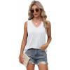 imageXIEERDUO Womens Lace V Neck Tank Tops Summer Spring Sleeveless Shirts Casual Flowy Clothes Trendy Outfits S3XL