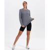 imageXIEERDUO Womens Workout Tops Long Sleeve Quick Dry UPF 50 Sun Protection Shirts for Hiking Running S3XL02 Grey