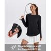 imageXIEERDUO Womens Workout Tops Long Sleeve Quick Dry UPF 50 Sun Protection Shirts for Hiking Running S3XL03 Black