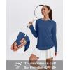 imageXIEERDUO Womens Workout Tops Long Sleeve Quick Dry UPF 50 Sun Protection Shirts for Hiking Running S3XL06 Dark Blue