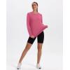 imageXIEERDUO Womens Workout Tops Long Sleeve Quick Dry UPF 50 Sun Protection Shirts for Hiking Running S3XL07 Watermelon Pink
