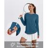 imageXIEERDUO Womens Workout Tops Long Sleeve Quick Dry UPF 50 Sun Protection Shirts for Hiking Running S3XL08 Green Blue