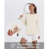 imageXIEERDUO Womens Workout Tops Long Sleeve Quick Dry UPF 50 Sun Protection Shirts for Hiking Running S3XL10 Cream White
