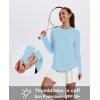 imageXIEERDUO Womens Workout Tops Long Sleeve Quick Dry UPF 50 Sun Protection Shirts for Hiking Running S3XL13 Baby Blue