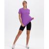 imageWomens Workout Tops Short Sleeve Shirts with Sun Protection UPF 50 Quick Dry Outfits for Hiking Running S3XL18 Light Purple