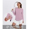 imageXIEERDUO Womens Workout Tops Long Sleeve Quick Dry UPF 50 Sun Protection Shirts for Hiking Running S3XL17 Peach Pink