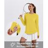 imageXIEERDUO Womens Workout Tops Long Sleeve Quick Dry UPF 50 Sun Protection Shirts for Hiking Running S3XL19 Yellow
