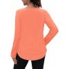 imageXIEERDUO Womens Workout Tops Long Sleeve Quick Dry UPF 50 Sun Protection Shirts for Hiking Running S3XL20 Light Orange