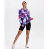 imageXIEERDUO Womens Workout Tops Long Sleeve Quick Dry UPF 50 Sun Protection Shirts for Hiking Running S3XL21 Tie Dye Purple Floral