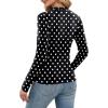 imageXIEERDUO Womens Long Sleeve Thermal Shirt Fleece Mock Neck Tops 2025 Fashion Slim FitFdots