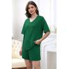 imageXIEERDUO Lounge Sets for Women Shorts Lightweight Summer Pajamas Set Sleepwear 2 Piece Sets Airport Vacation OutfitsGreen